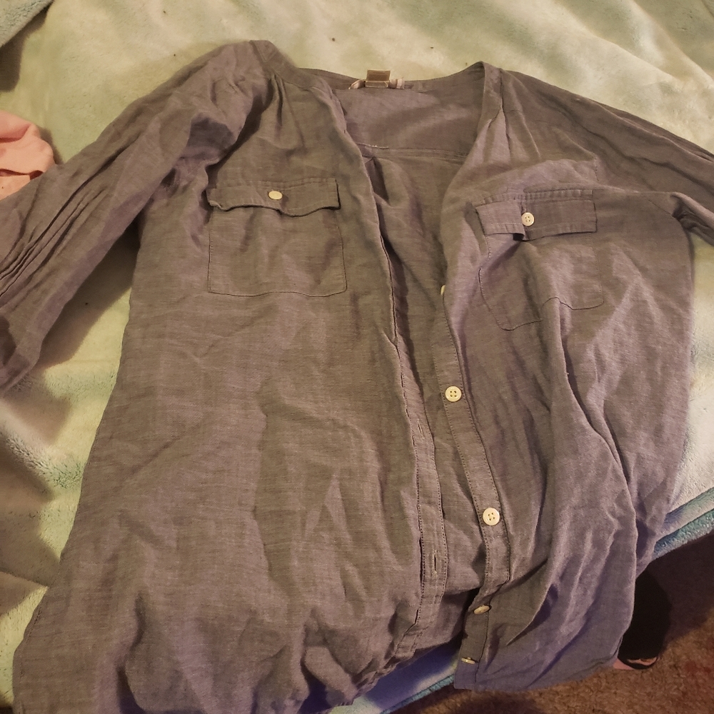 Womens button up long sleeve